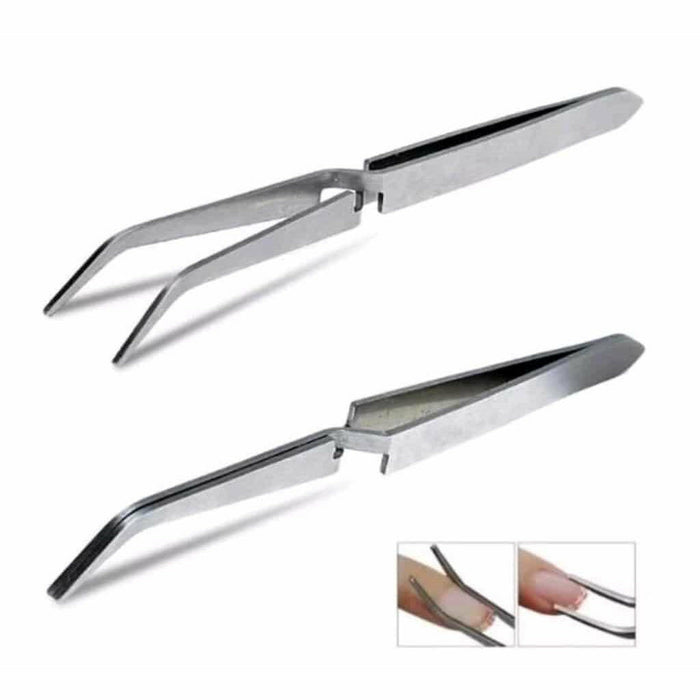 Pinza Curva C Para Uñas De Acero