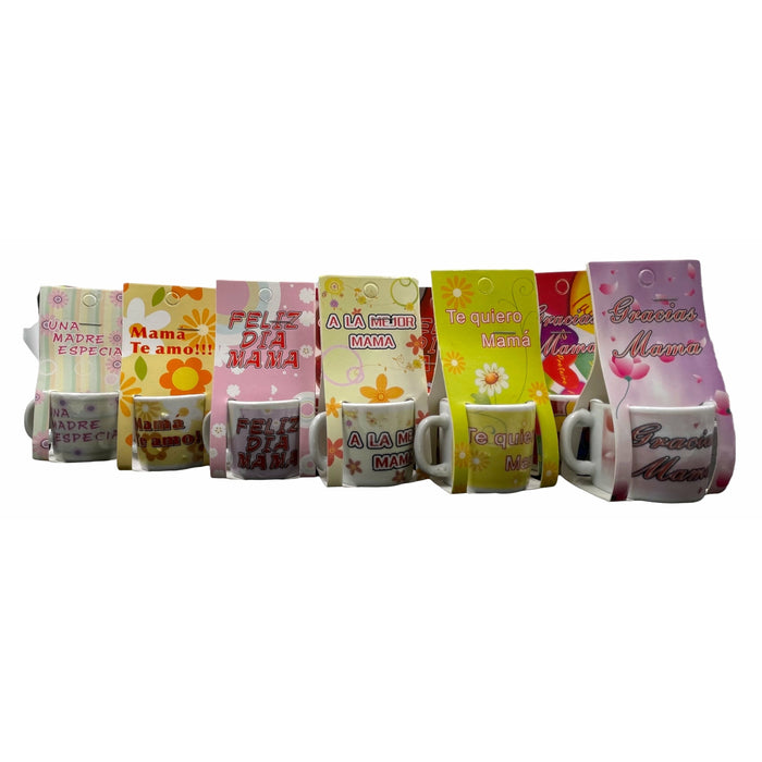 Pack X 12 Tacitas Miniaturas Souvenir Madre