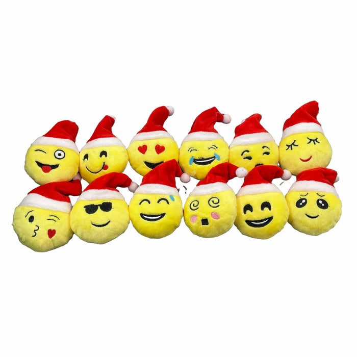 Pack X 12 Llaveros de Peluche Navidad