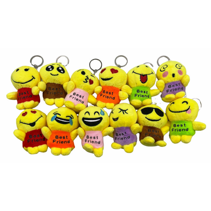 Pack X 12 Llaveros De Peluche Best Friend