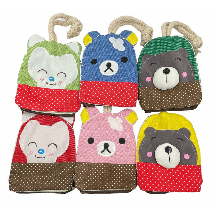 Pack X 6 Monedero - Llaveros Dibujos Animados
