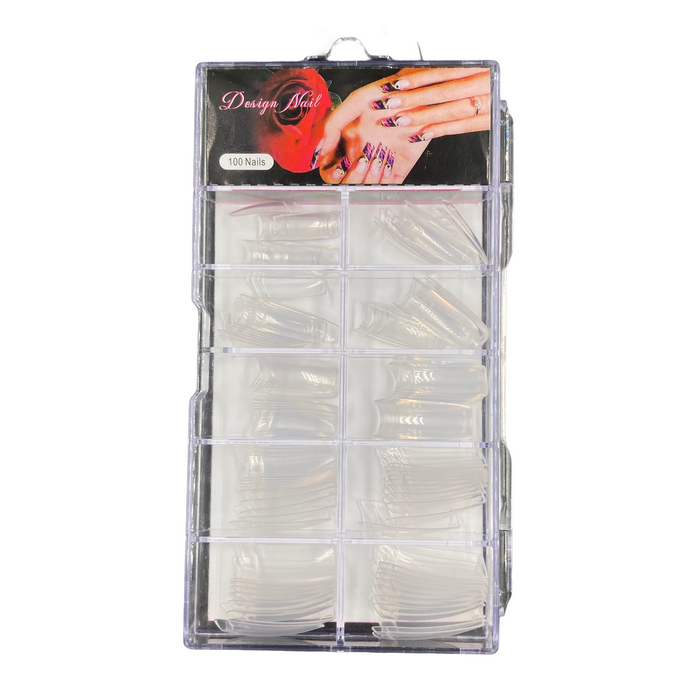 100 Tips Acrílicas Transparentes