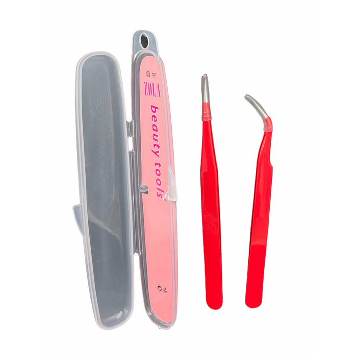 Set de Pinzas Manicure Rojo