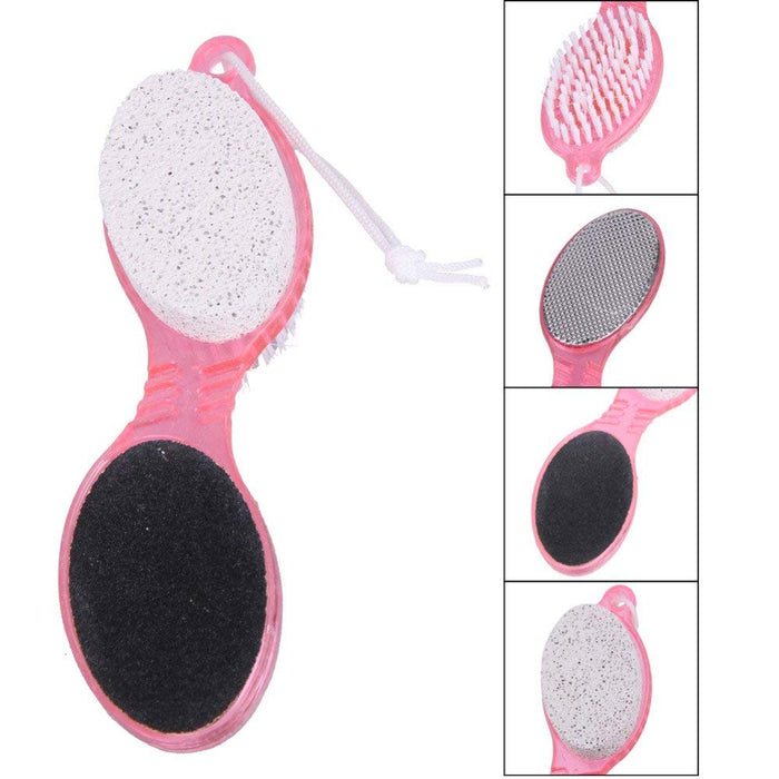 Exfoliante Para Pies 4 En 1 Cepillo Lima Lija Piedra Pomez