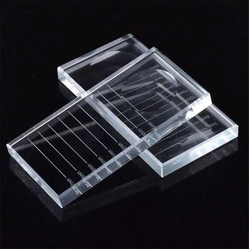 Paleta de Cristal para Pegamento de Pestañas