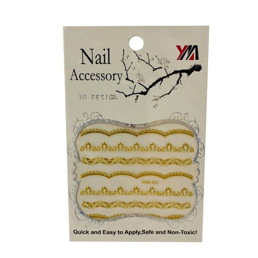 Crown 3D Design Nail Art - Kkot Chile