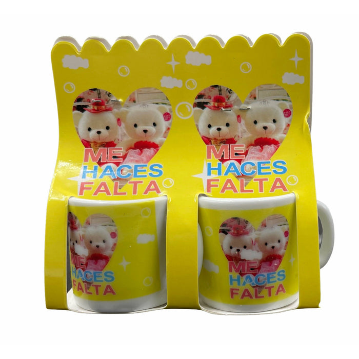 Pack X 12 Tacitas Miniaturas Souvenir Amor Pareja