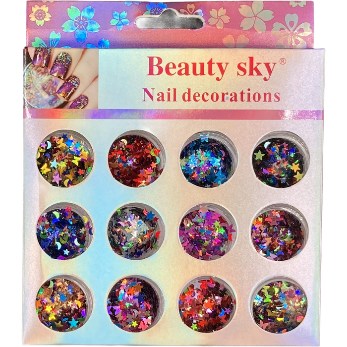 Adorno Escarcha de Uñas Beauty Sky