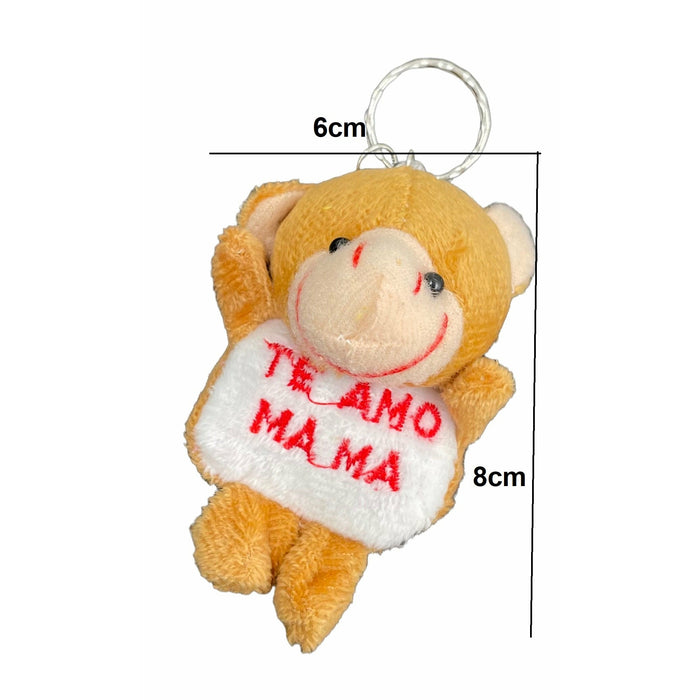 Pack X 12 Llaveros De Peluche Animalitos Te Amo Mamá