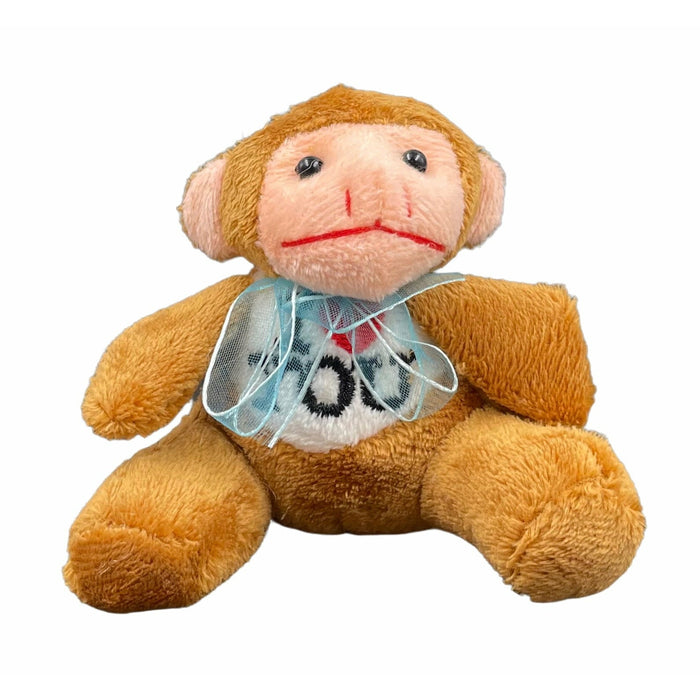 Pack X 6 Llaveros De Peluche Animalitos I LOVE YOU