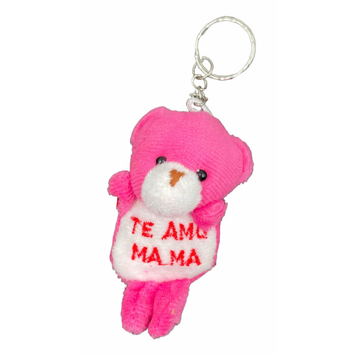 Pack X 12 Llaveros De Peluche Animalitos Te Amo Mamá