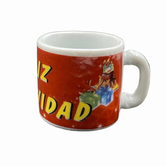 Pack X 12 Tacitas Miniaturas Souvenir Navidad