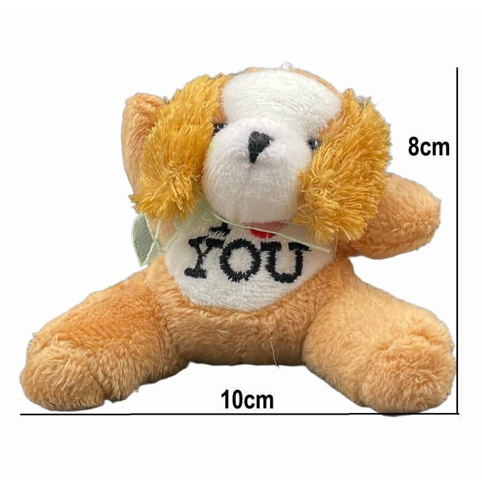 Pack X 6 Llaveros De Peluche Animalitos I LOVE YOU