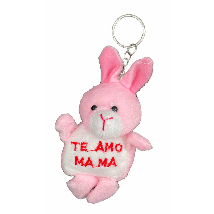 Pack X 12 Llaveros De Peluche Animalitos Te Amo Mamá