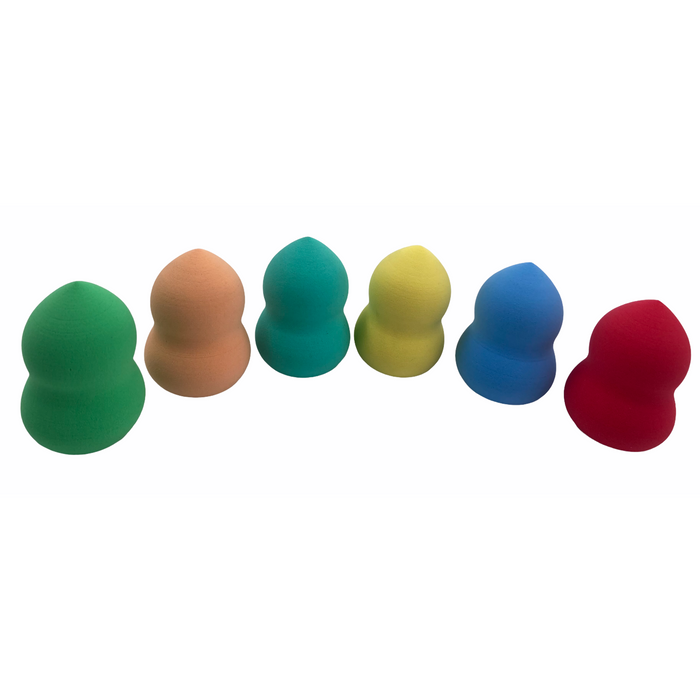 [Pack] X6 Esponjas Maquillaje Puff - Base - Blender, Smiel en Caja