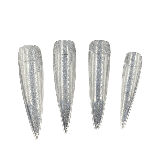 100 Tips Stiletto Largas Transparentes