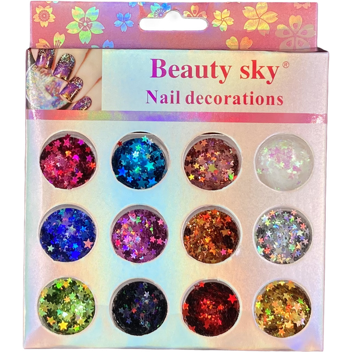 Adorno Escarcha de Uñas Beauty Sky