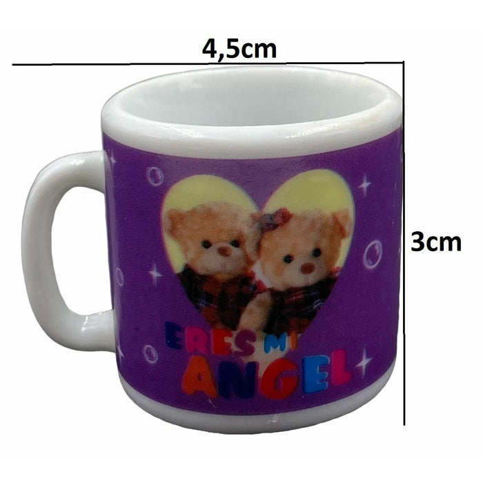 Pack X 12 Tacitas Miniaturas Souvenir Amor Pareja