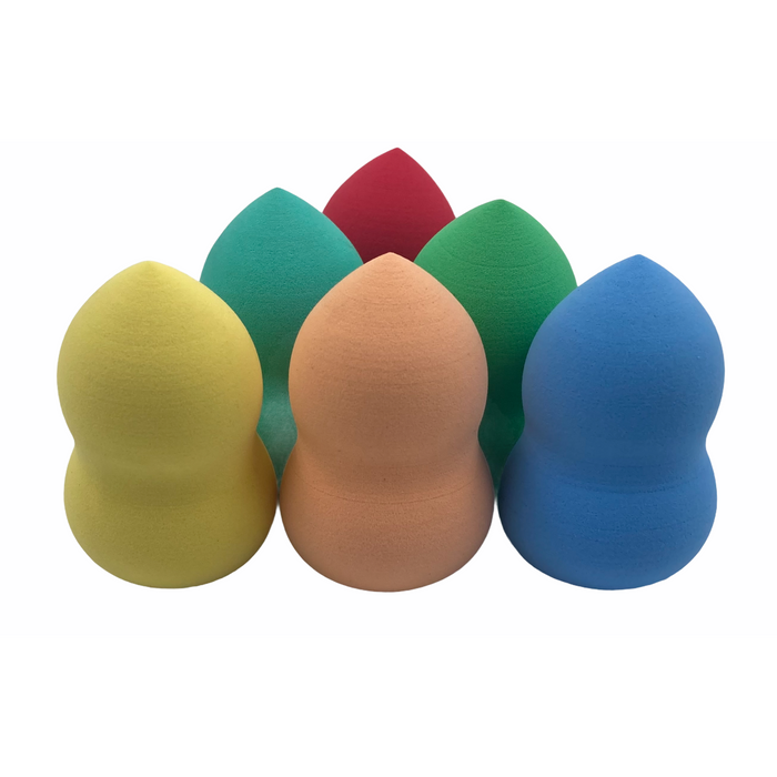 [Pack] X6 Esponjas Maquillaje Puff - Base - Blender, Smiel en Caja